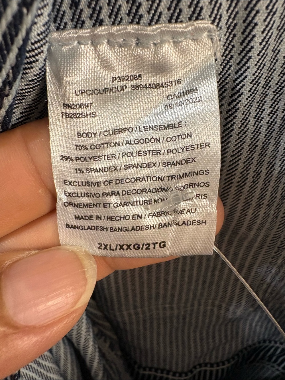 Dickies Blue Stripe Utility Bib Overalls - Picture 5 of 11